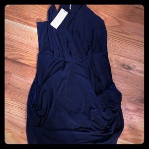 Brand New BCBG Dark Navy Halter Dress